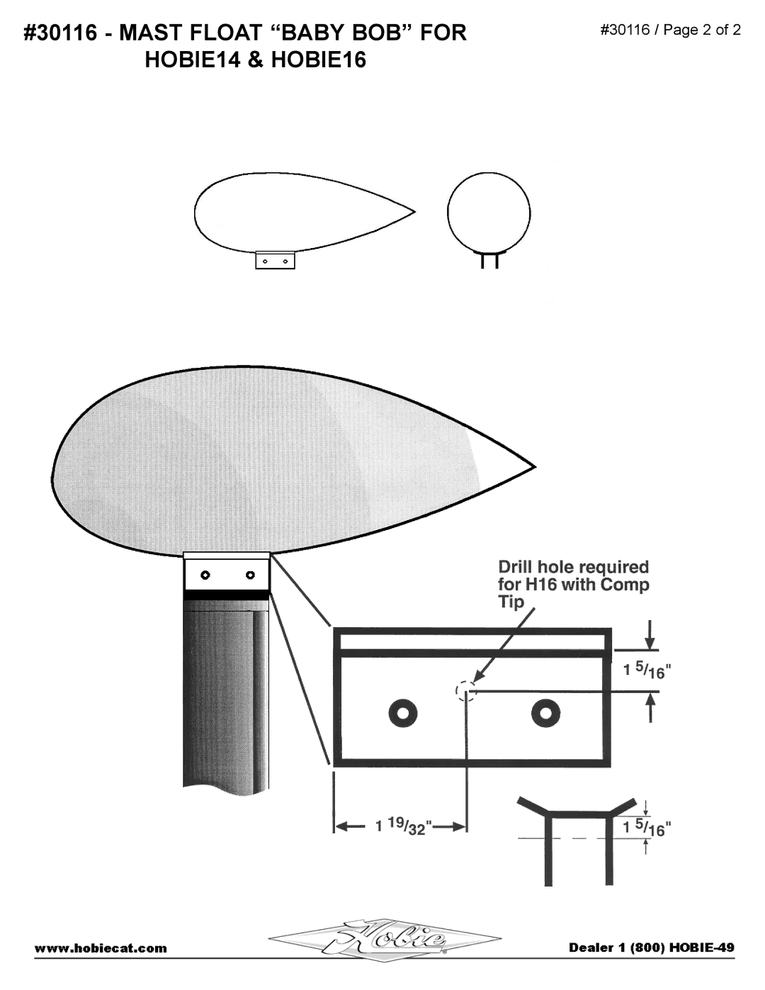 Hobie manual #30116 / Page 2 