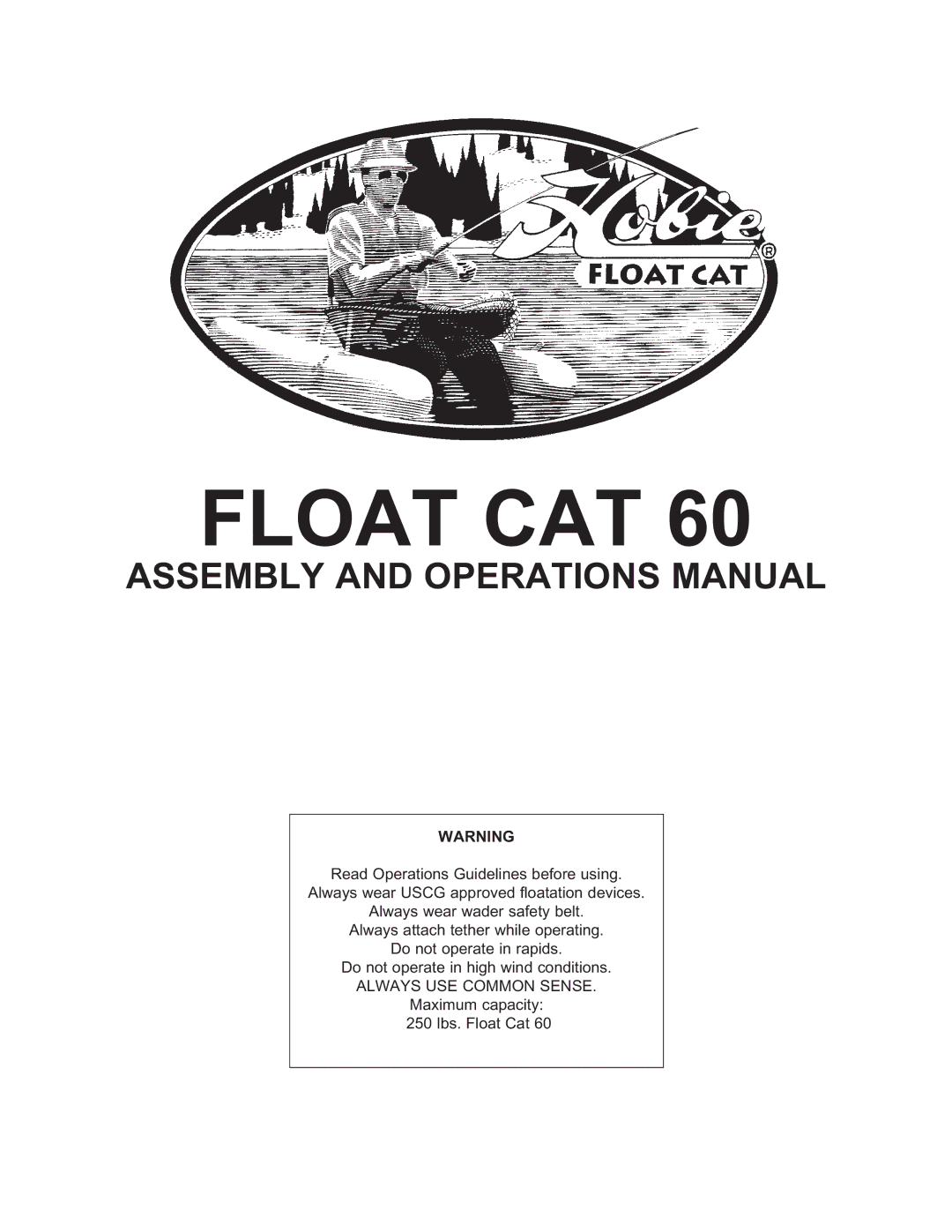 Hobie 60 manual Float CAT 