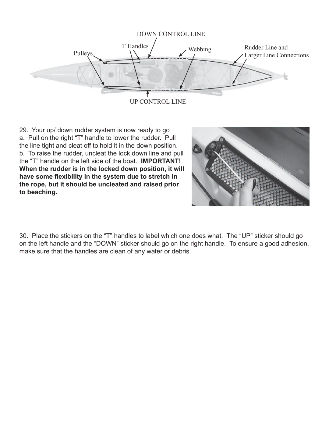 Hobie Adventure Island manual Down Control Line 