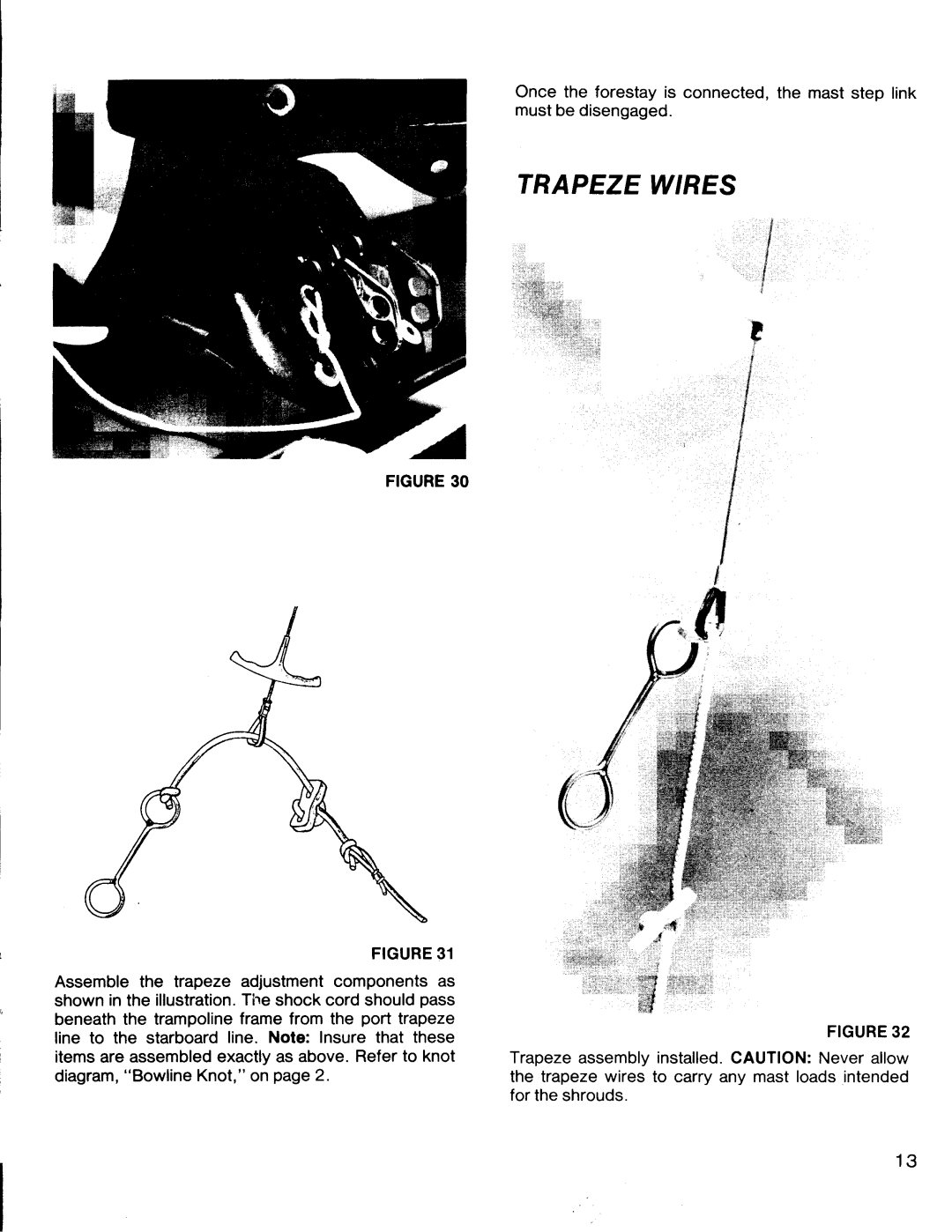 Hobie Hobie 16 manual Trapeze Wires 