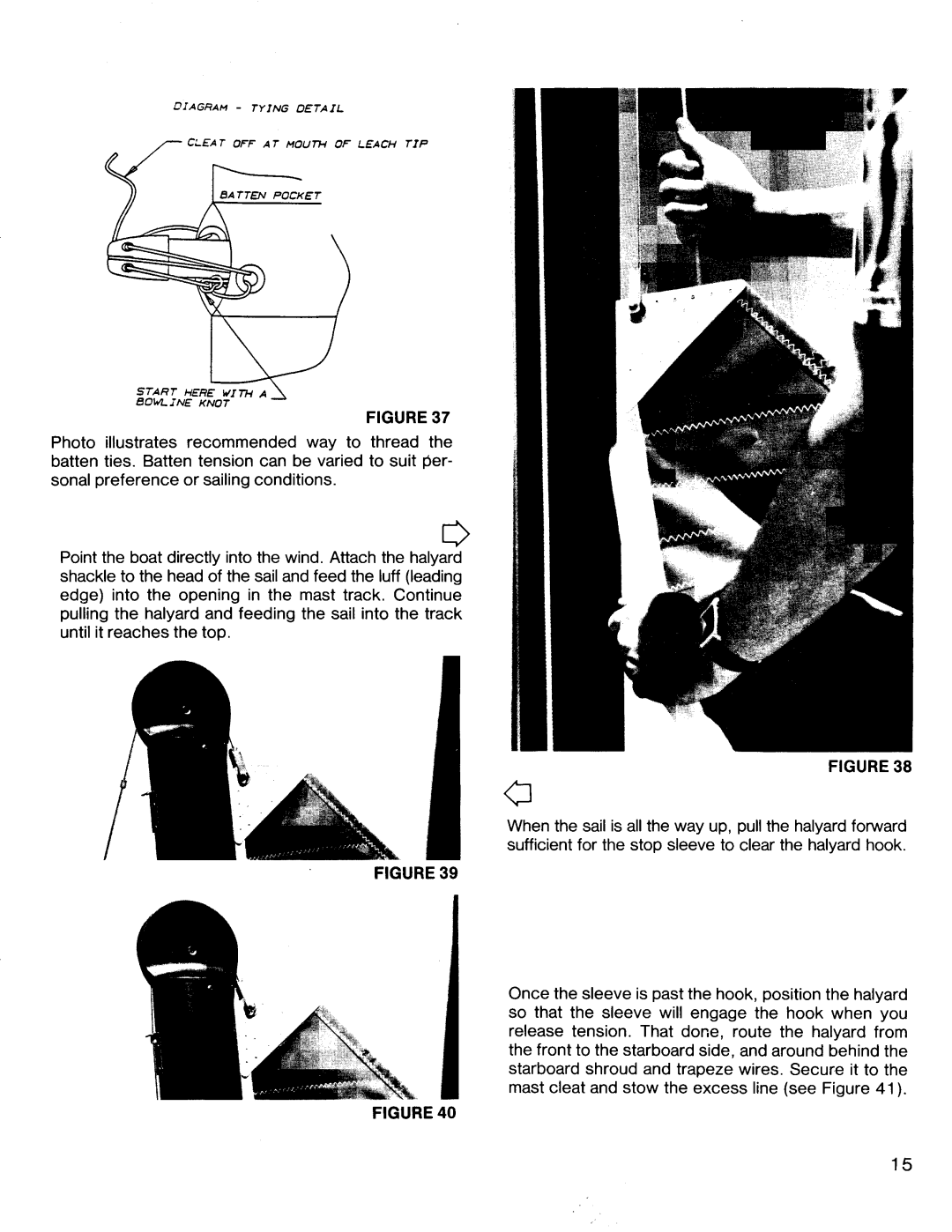 Hobie Hobie 16 manual Diagram Tying Detail 