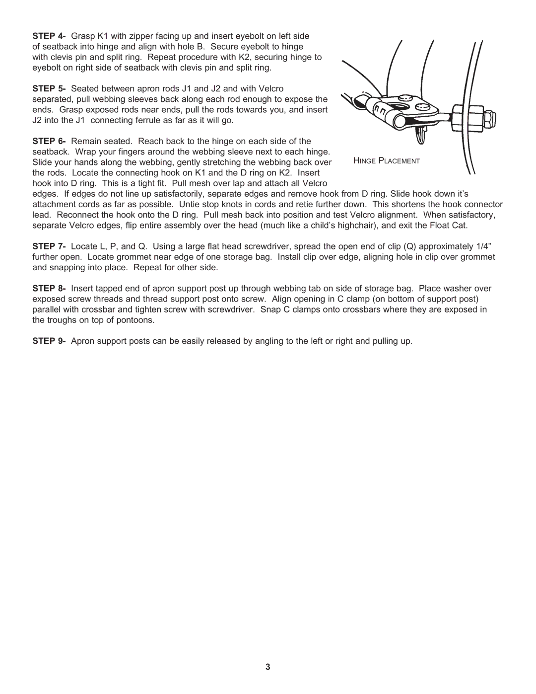 Hobie Stripping Apron manual 