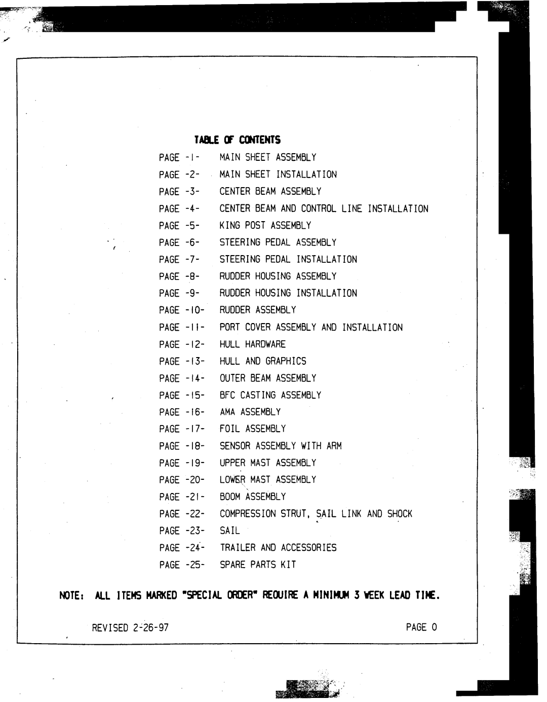 Hobie TriFoiler manual PAGE-1-MAINSHEETASSEMBLY, PAGE-16- AMA Assembly 