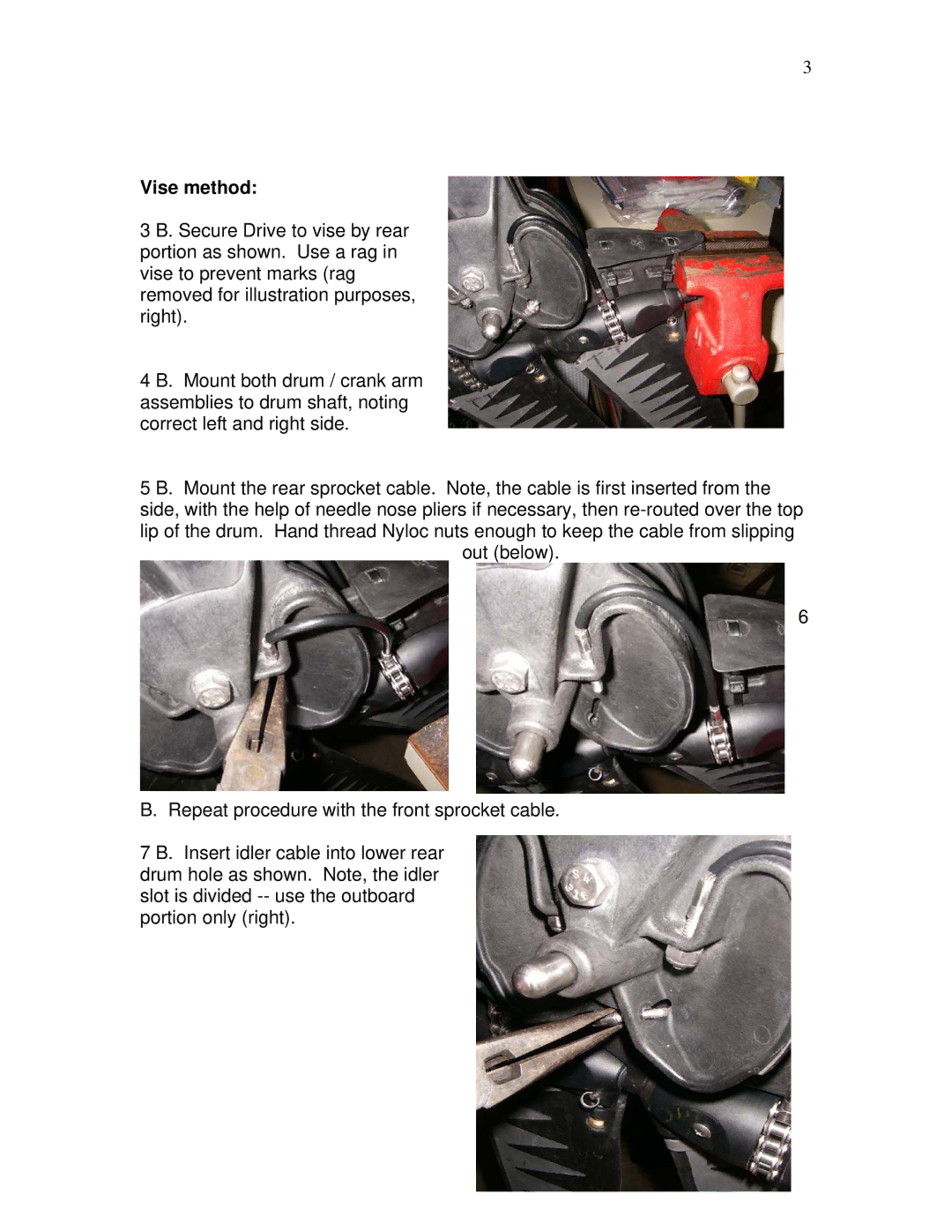 Hobie V2 Drum manual Vise method 