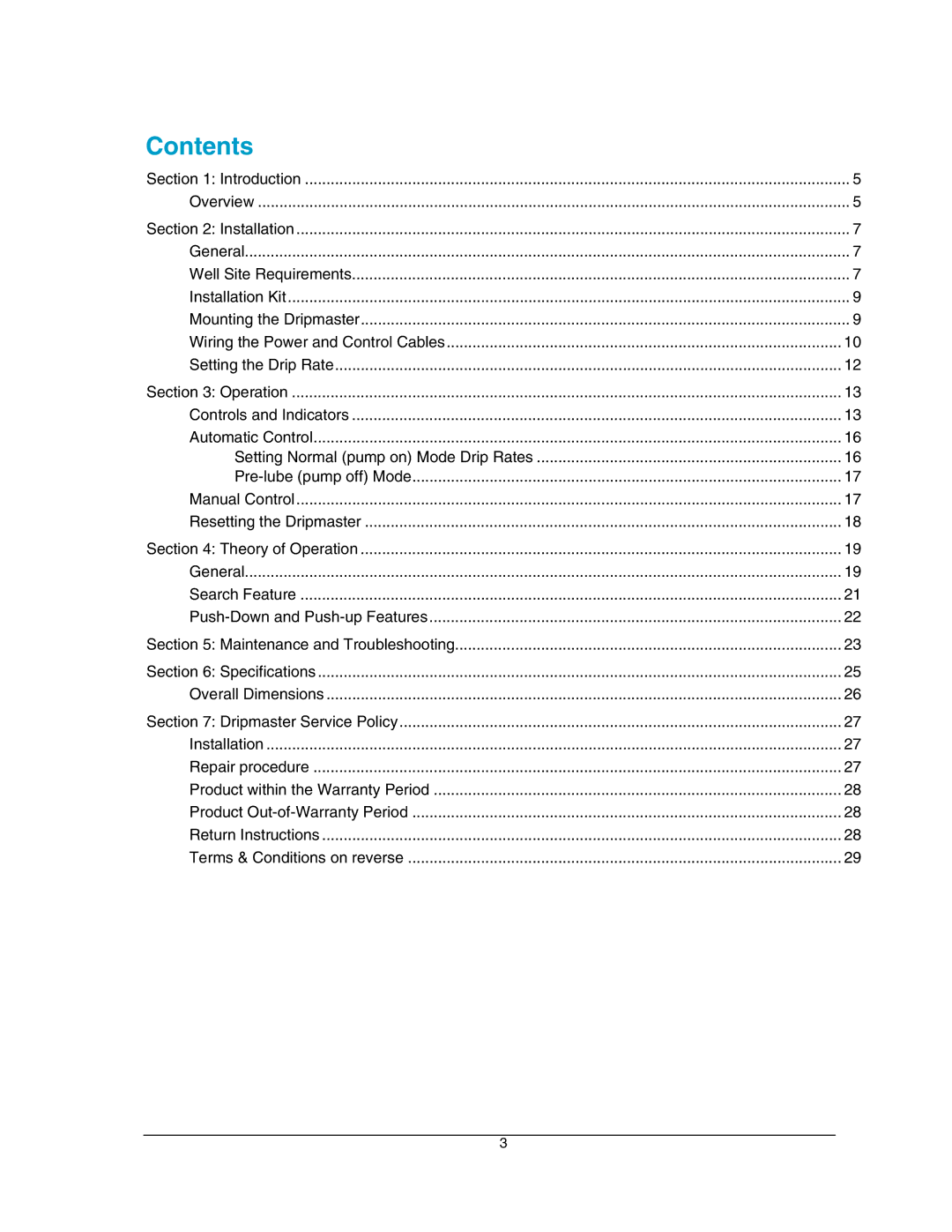 Hoffman Media EDD-4C manual Contents 