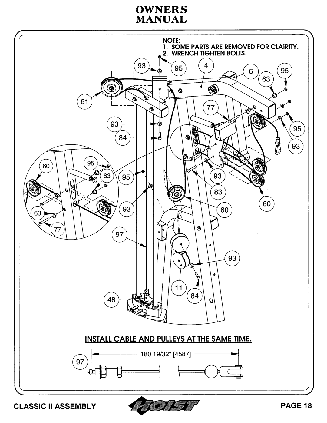 Hoist Fitness 0604-001 owner manual 