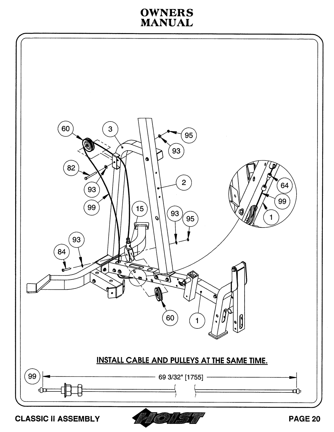 Hoist Fitness 0604-001 owner manual 