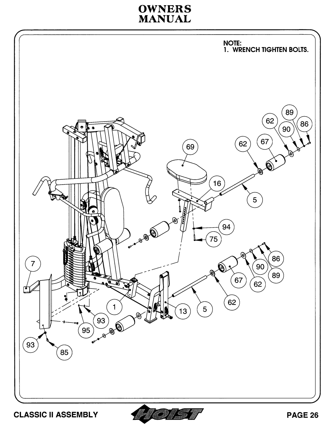 Hoist Fitness 0604-001 owner manual 