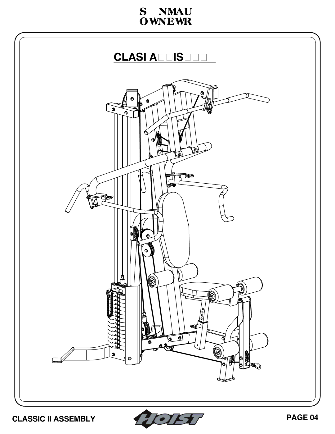 Hoist Fitness 0604-001 owner manual Frame Assembly 