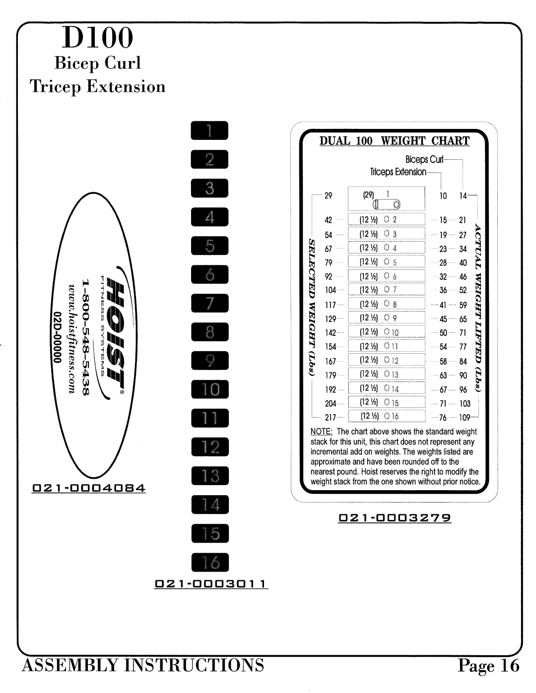 Hoist Fitness 0700-002 manual 