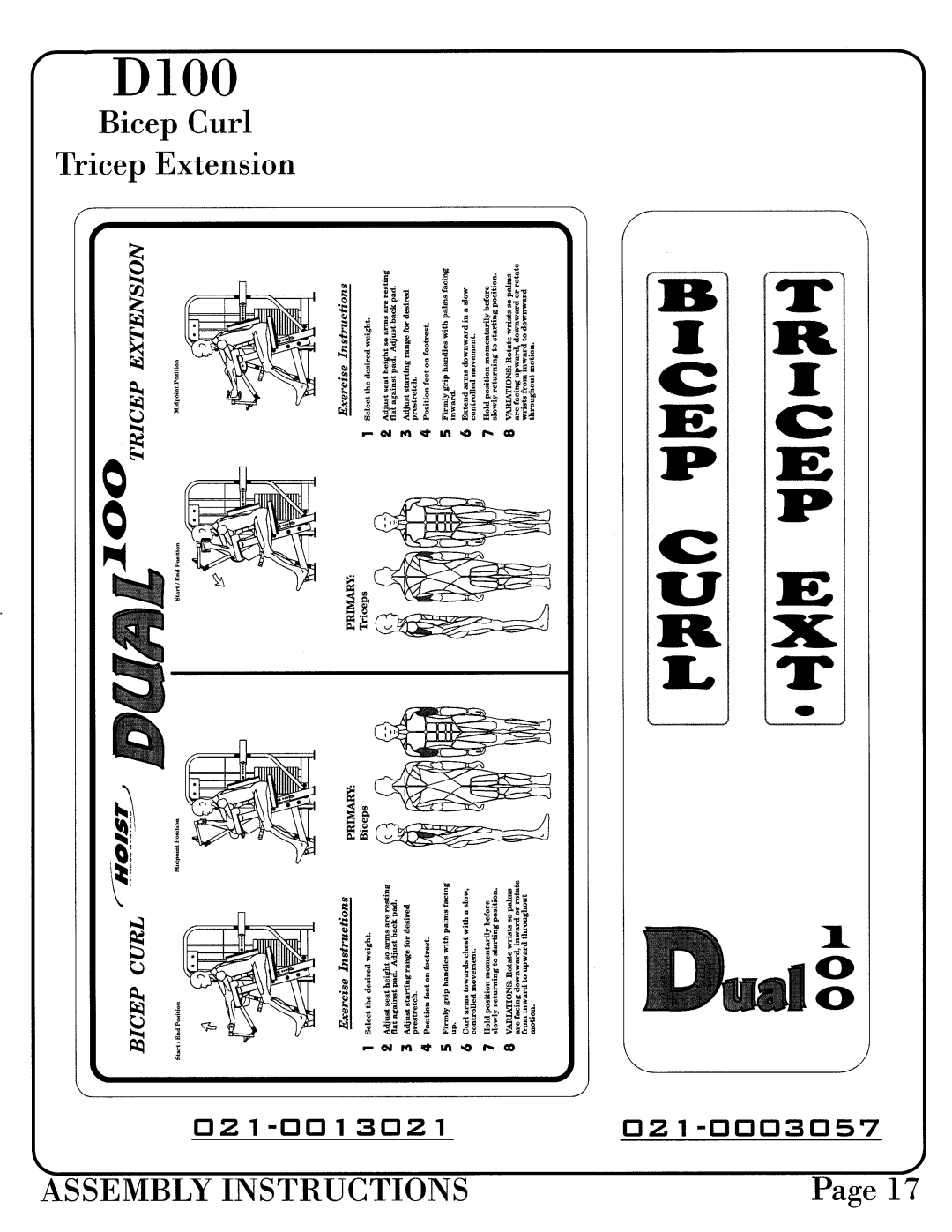 Hoist Fitness 0700-002 manual 