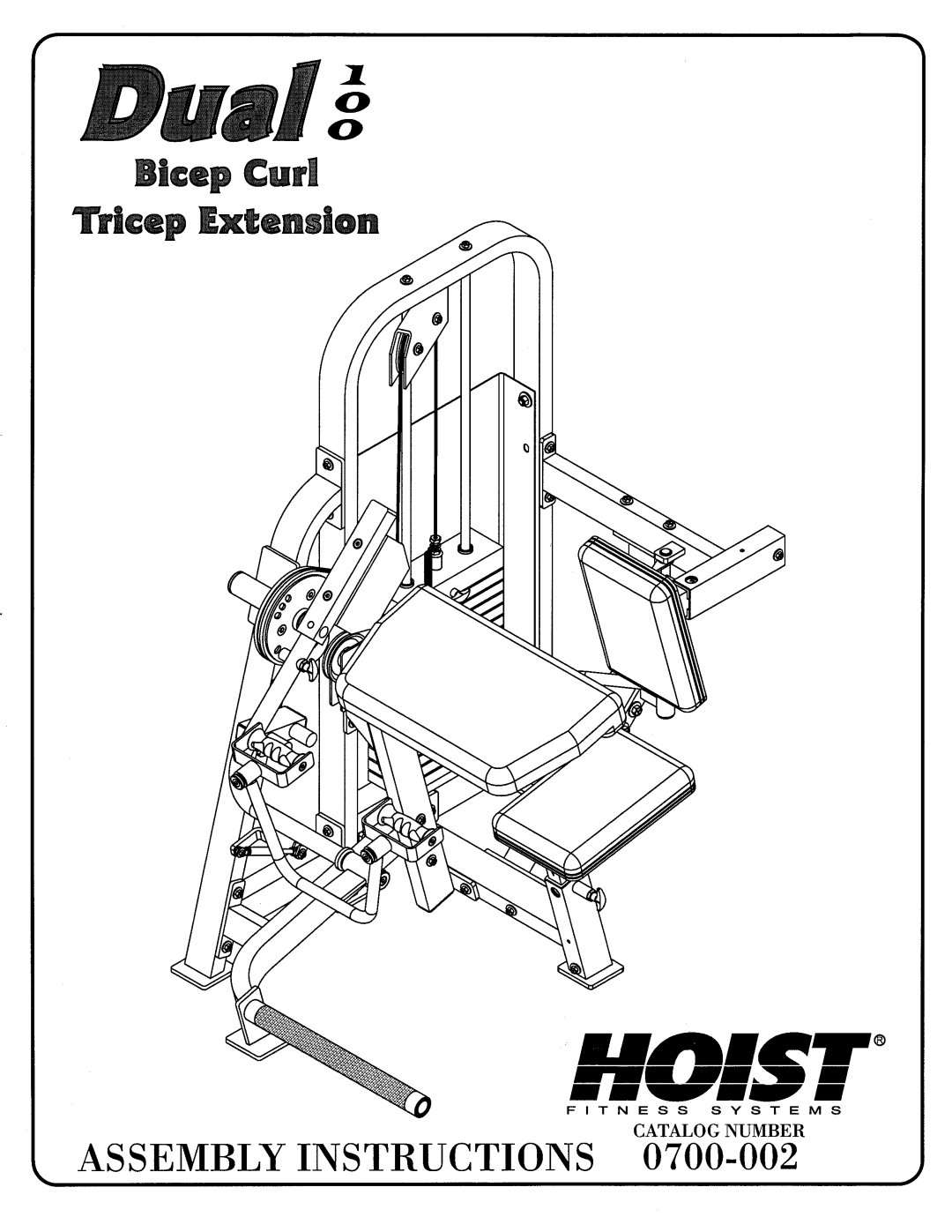 Hoist Fitness 0700-002 manual 