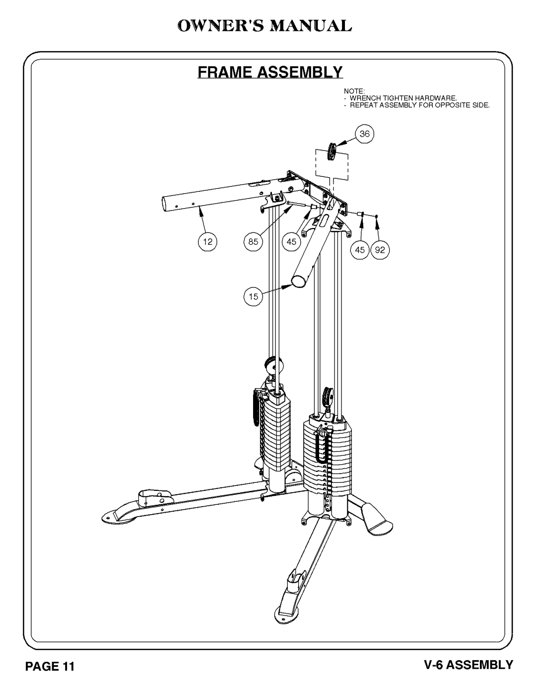 Hoist Fitness 1007-004 manual 