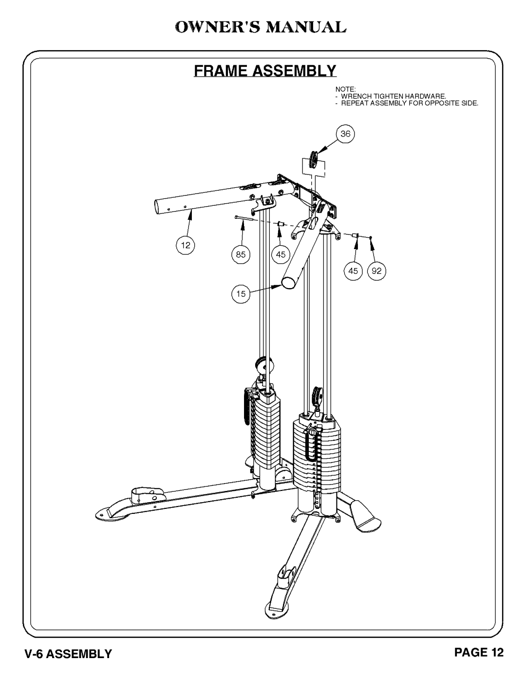 Hoist Fitness 1007-004 manual 