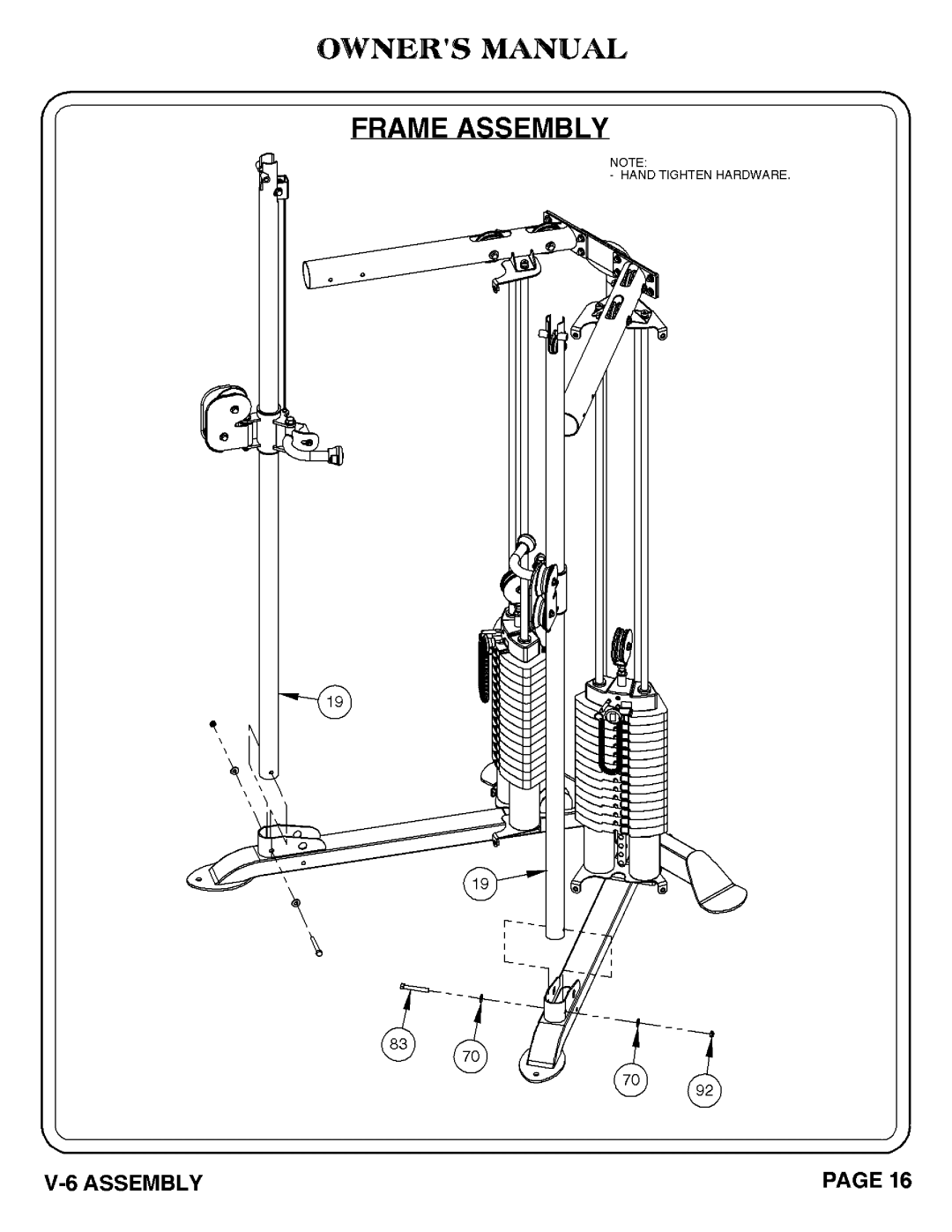 Hoist Fitness 1007-004 manual 