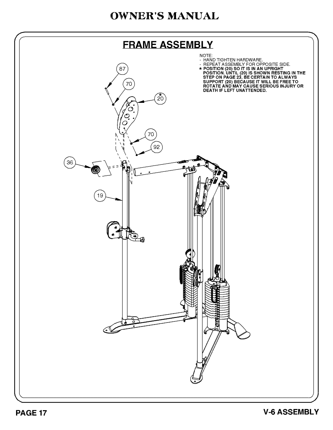 Hoist Fitness 1007-004 manual 