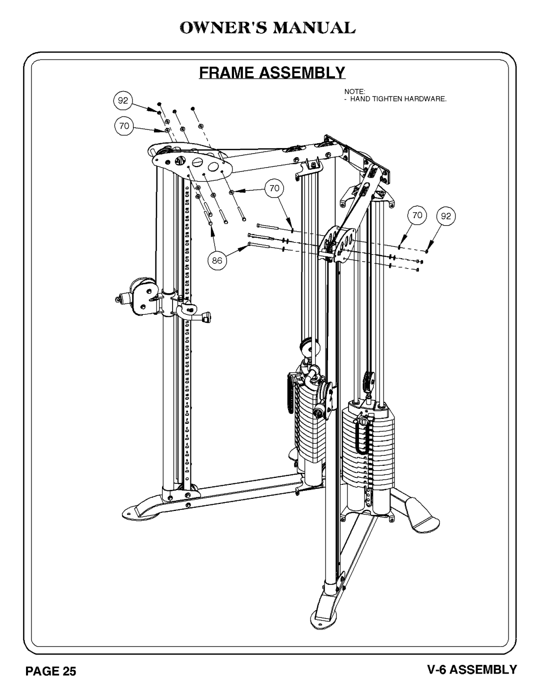 Hoist Fitness 1007-004 manual 