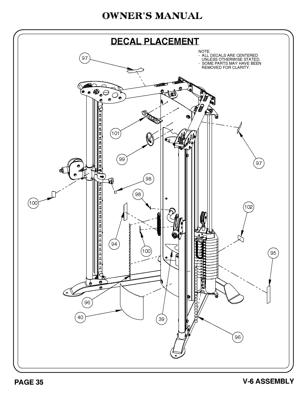 Hoist Fitness 1007-004 manual 