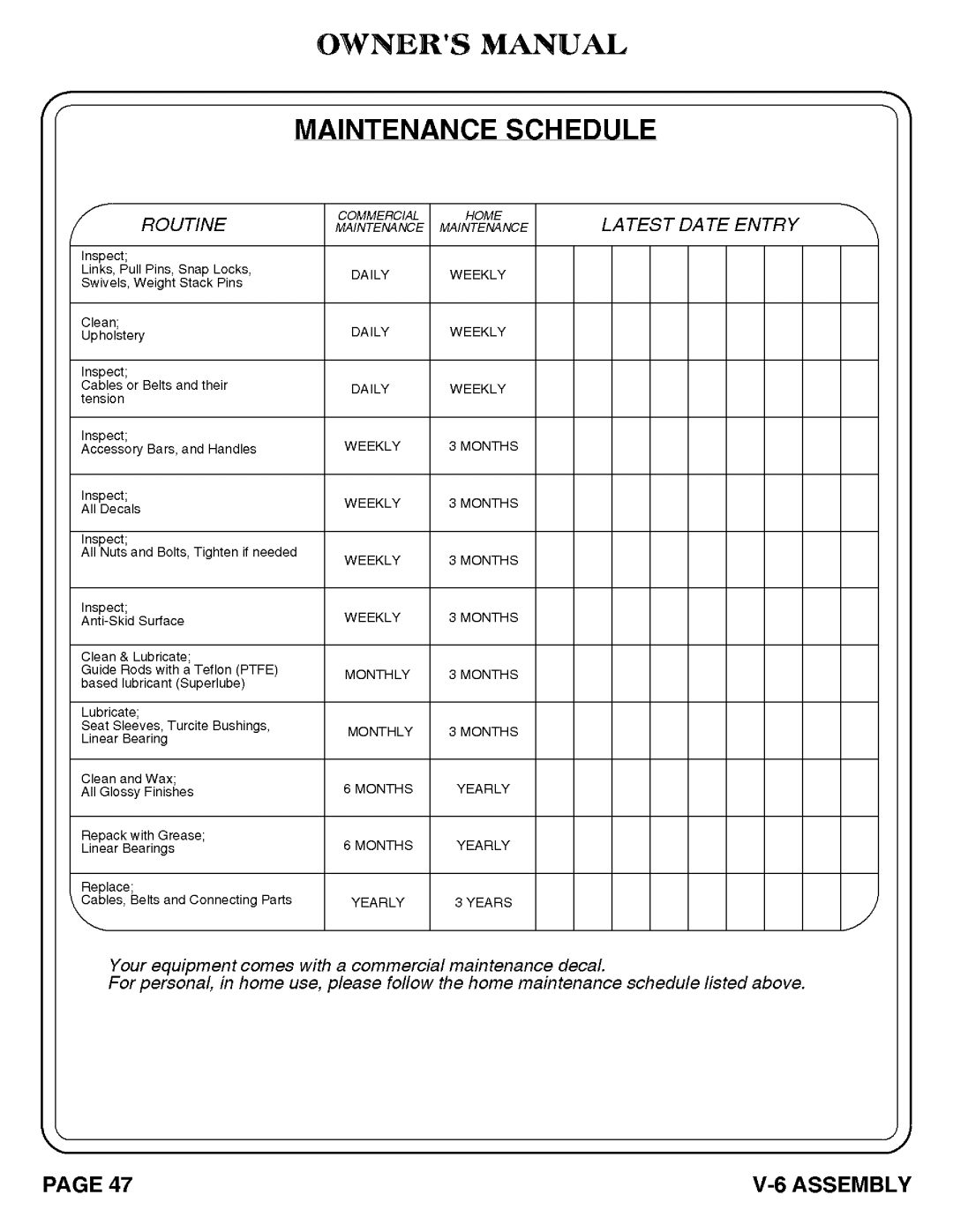 Hoist Fitness 1007-004 manual 