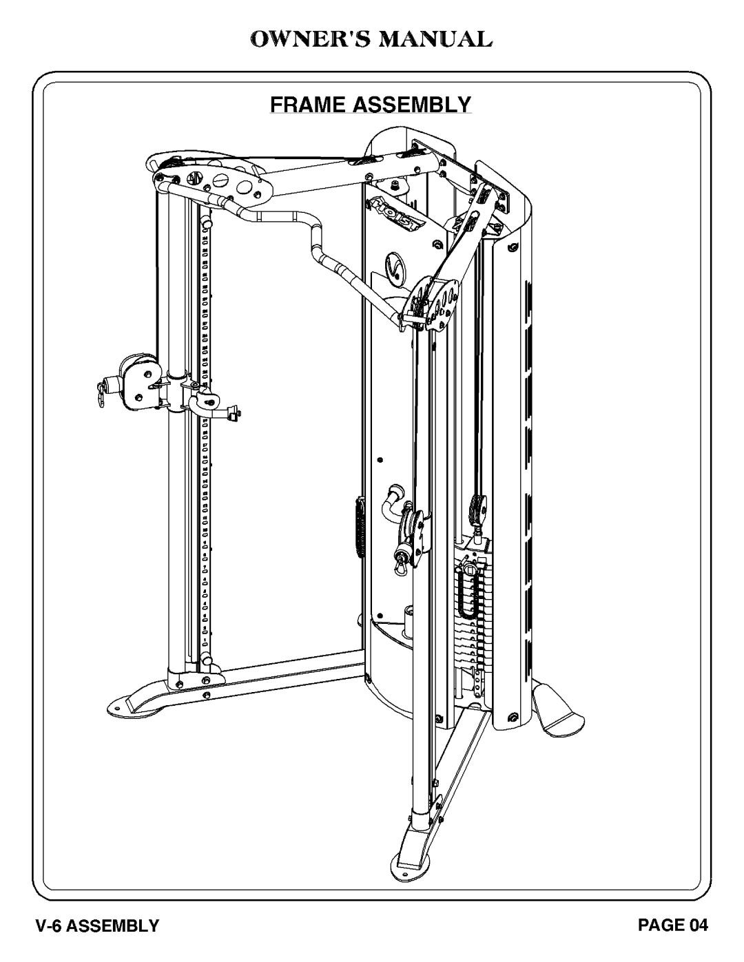 Hoist Fitness 1007-004 manual 