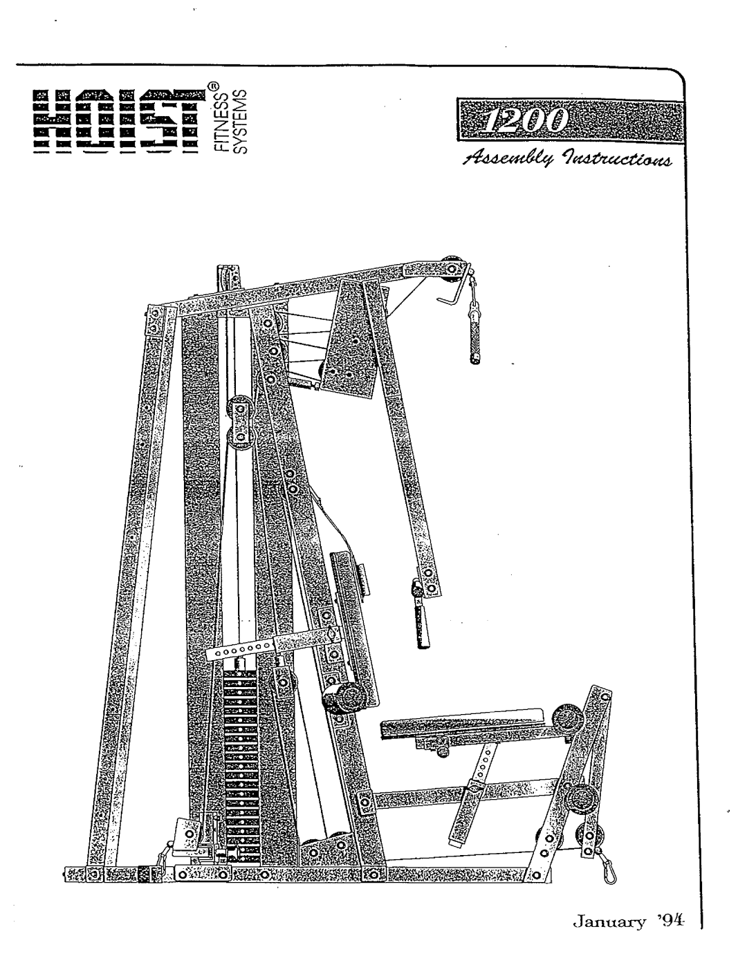 Hoist Fitness 1200 manual 