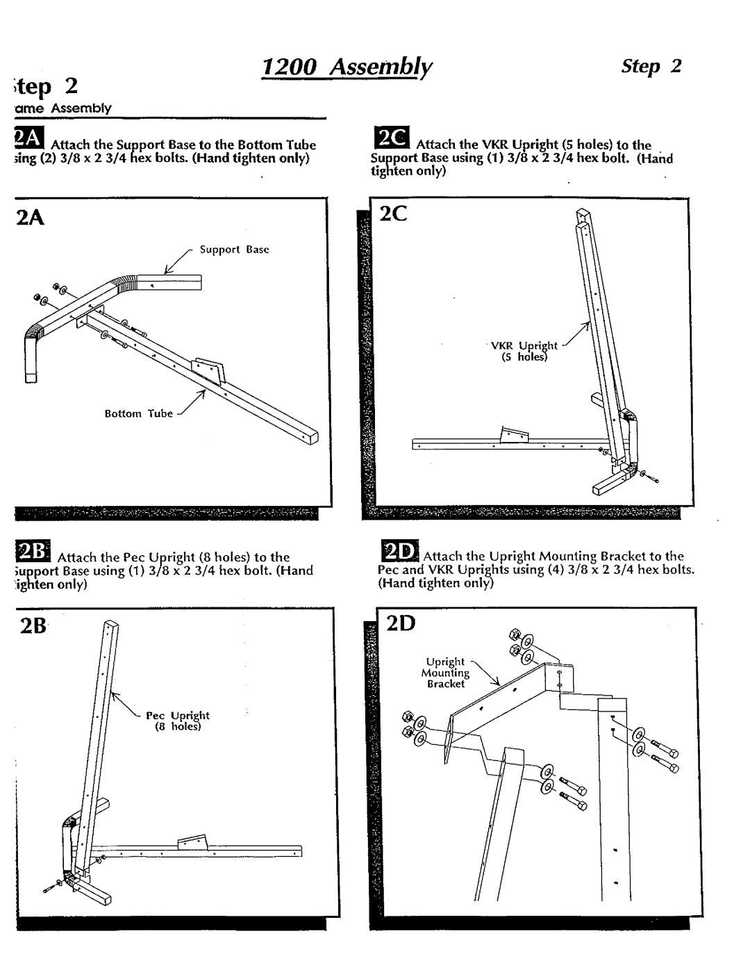 Hoist Fitness 1200 manual 