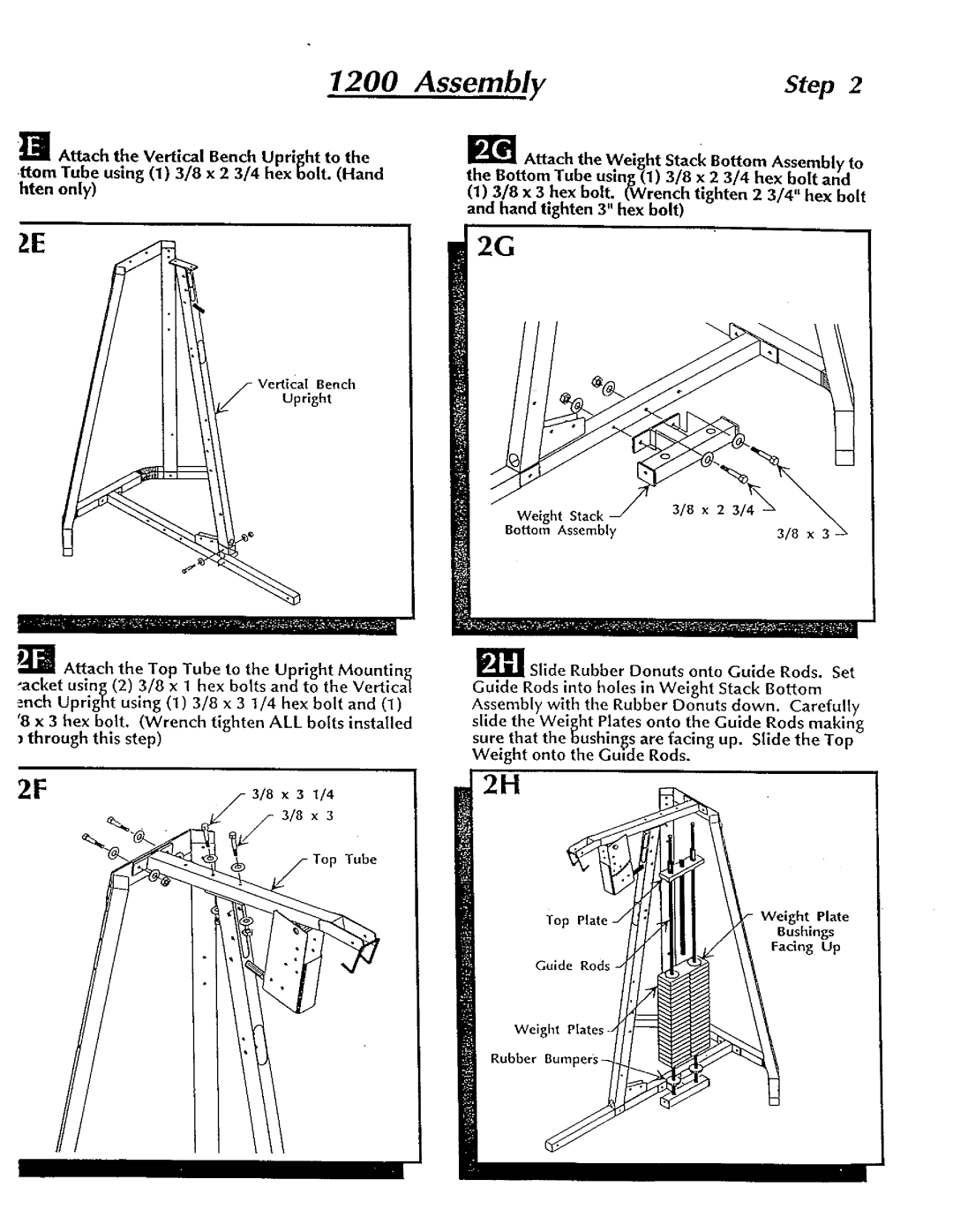 Hoist Fitness 1200 manual 