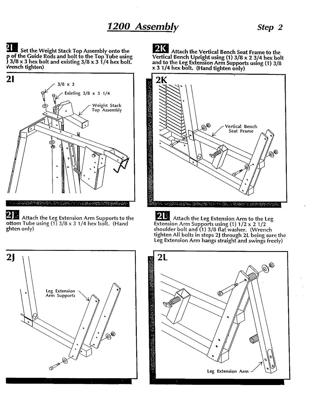 Hoist Fitness 1200 manual 