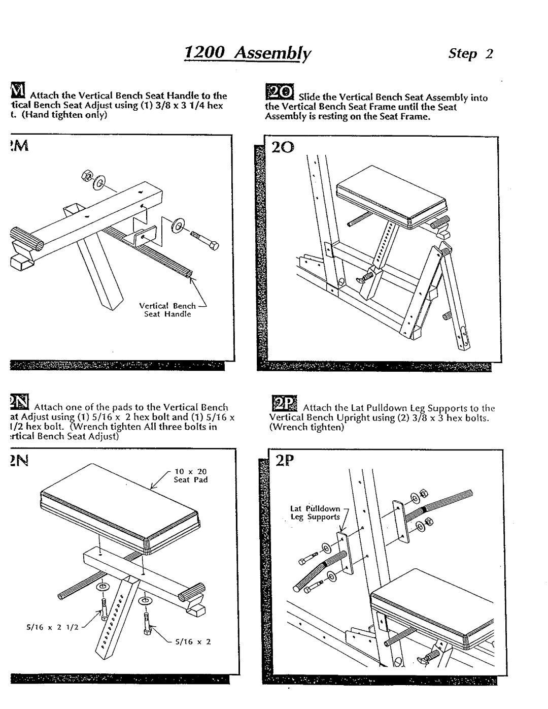 Hoist Fitness 1200 manual 