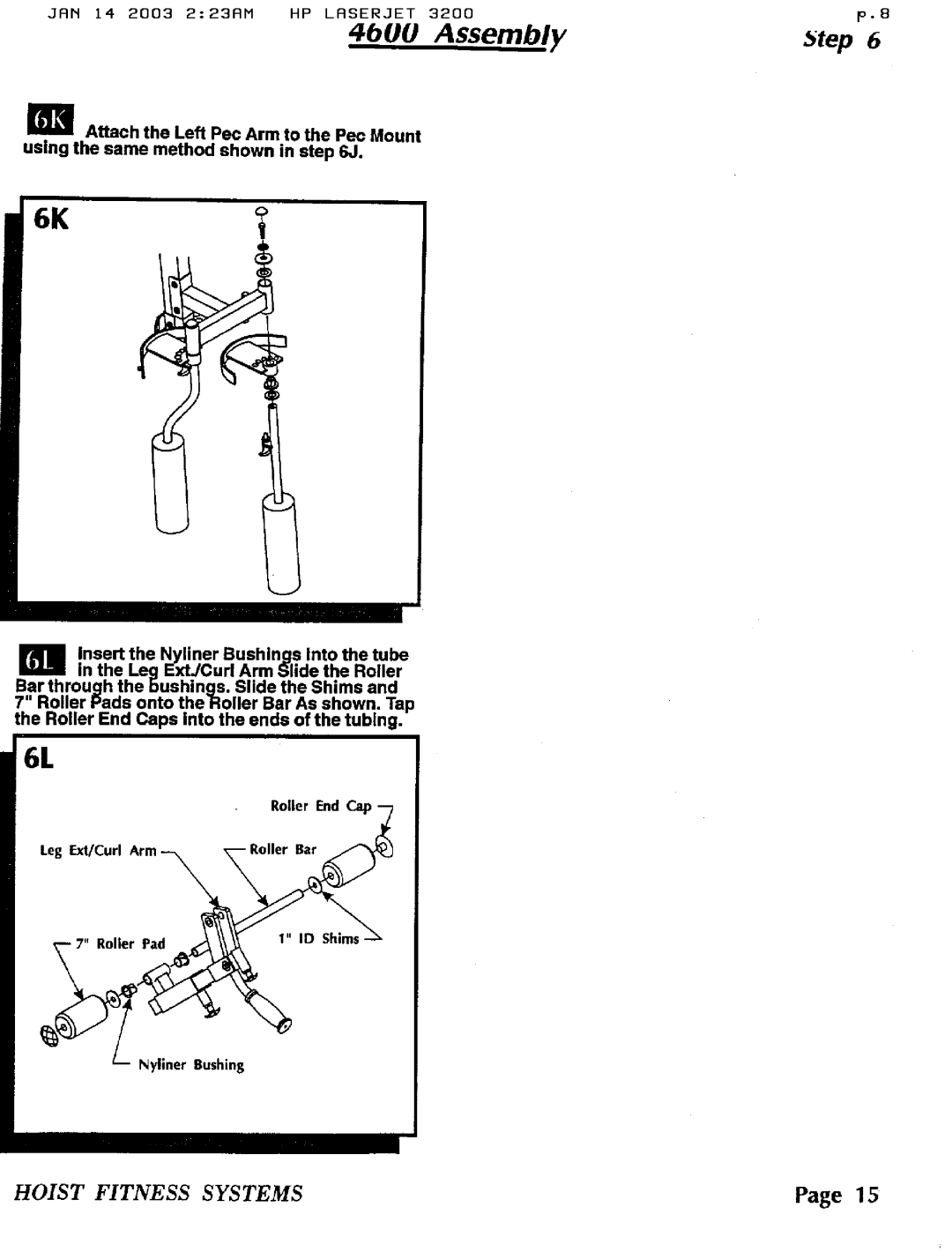 Hoist Fitness 4600 manual 