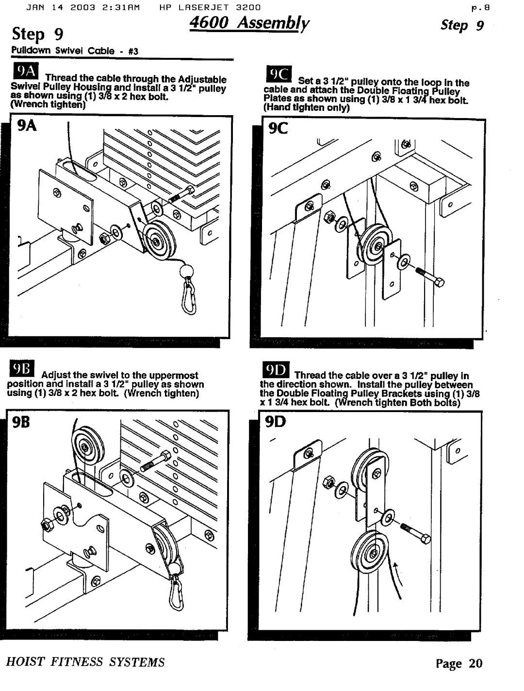 Hoist Fitness 4600 manual 