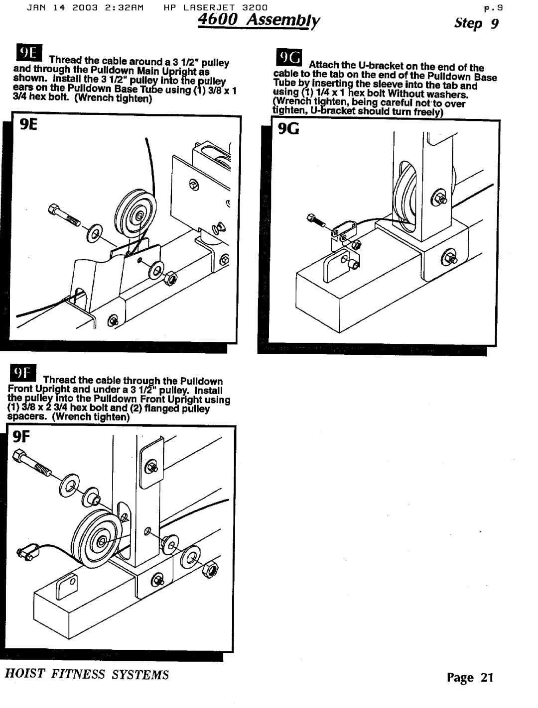 Hoist Fitness 4600 manual 