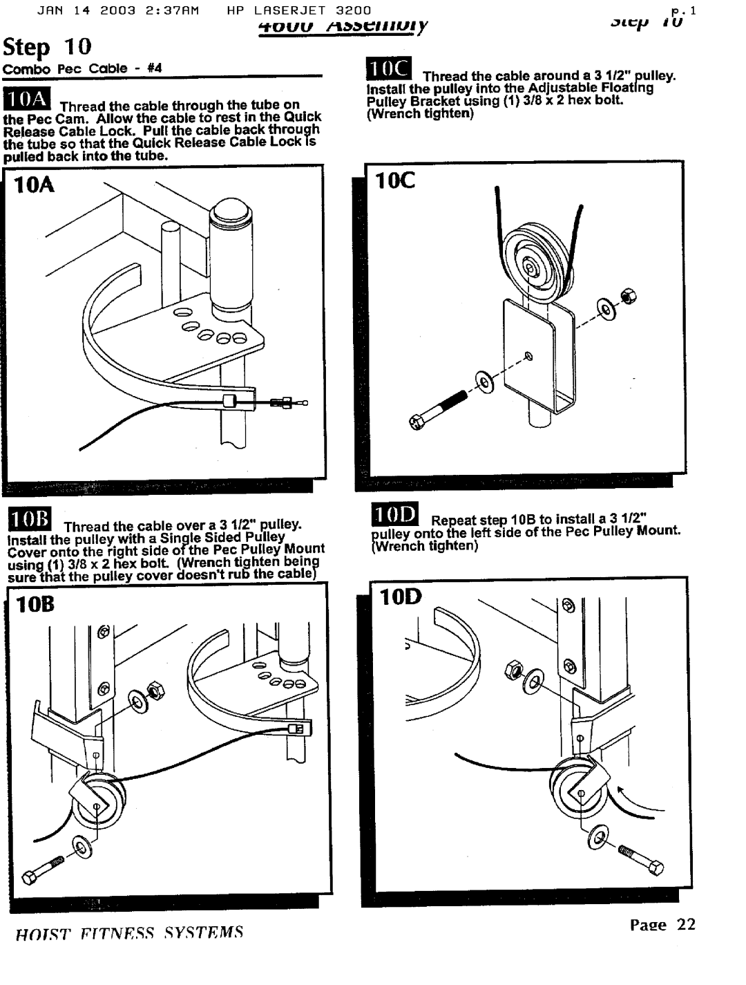 Hoist Fitness 4600 manual 