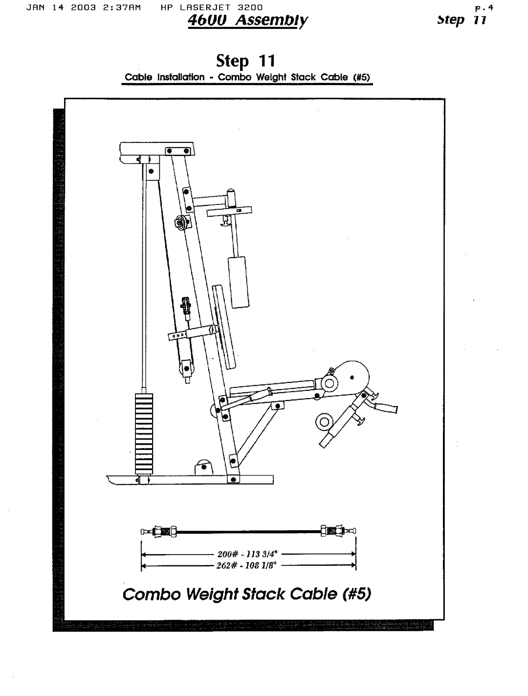 Hoist Fitness 4600 manual 