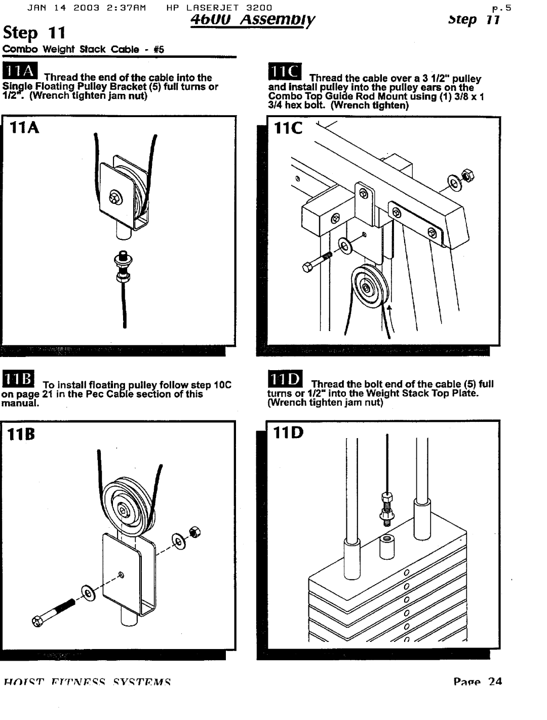 Hoist Fitness 4600 manual 