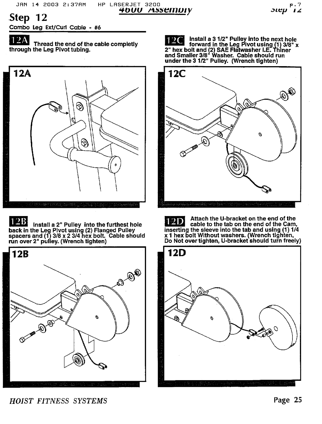 Hoist Fitness 4600 manual 