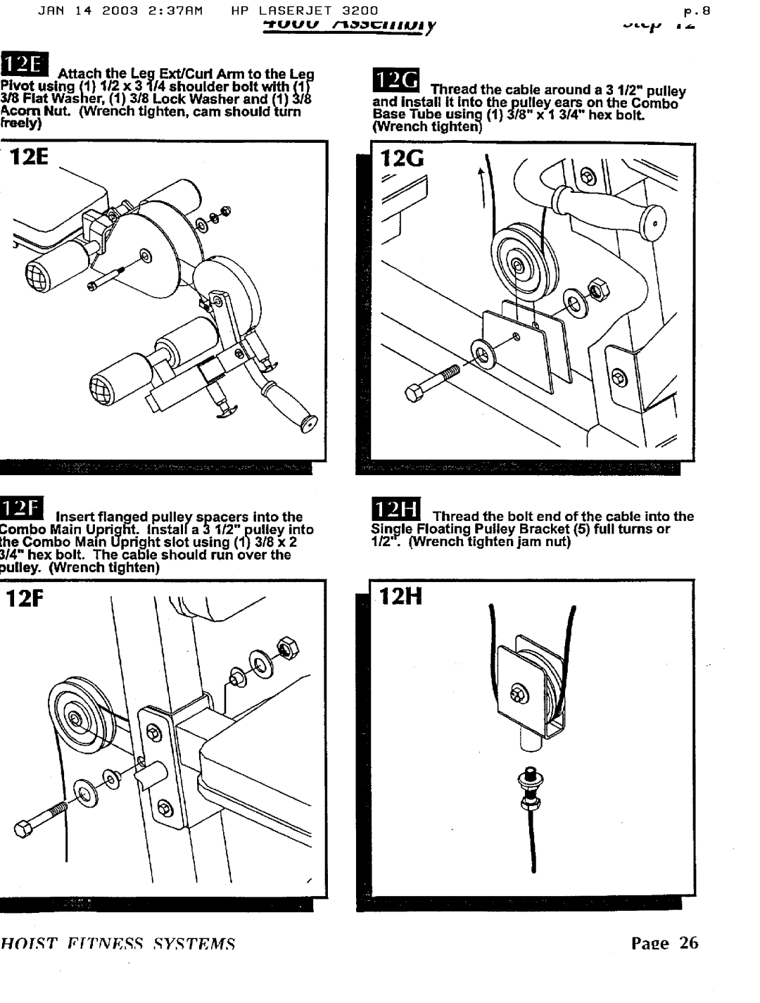 Hoist Fitness 4600 manual 