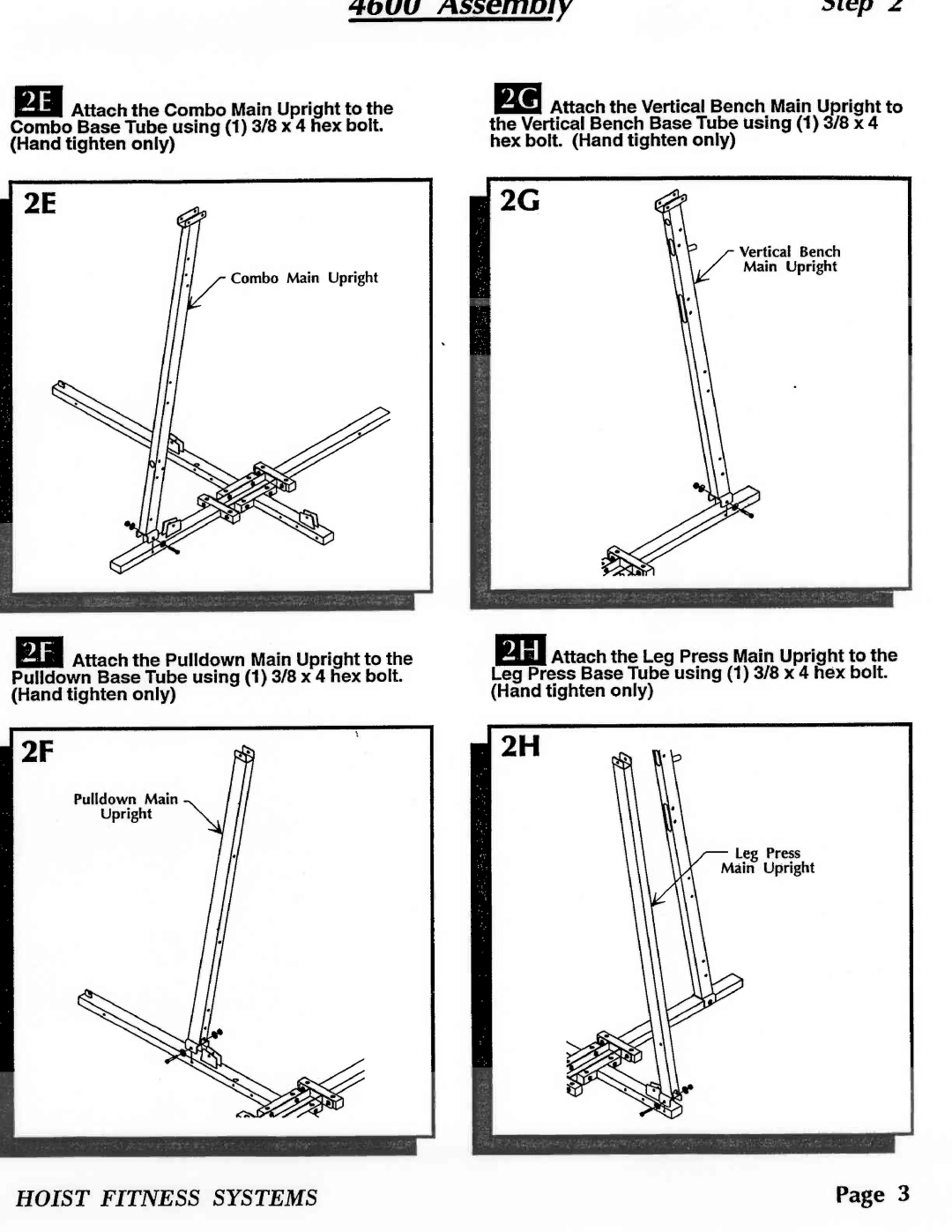 Hoist Fitness 4600 manual 