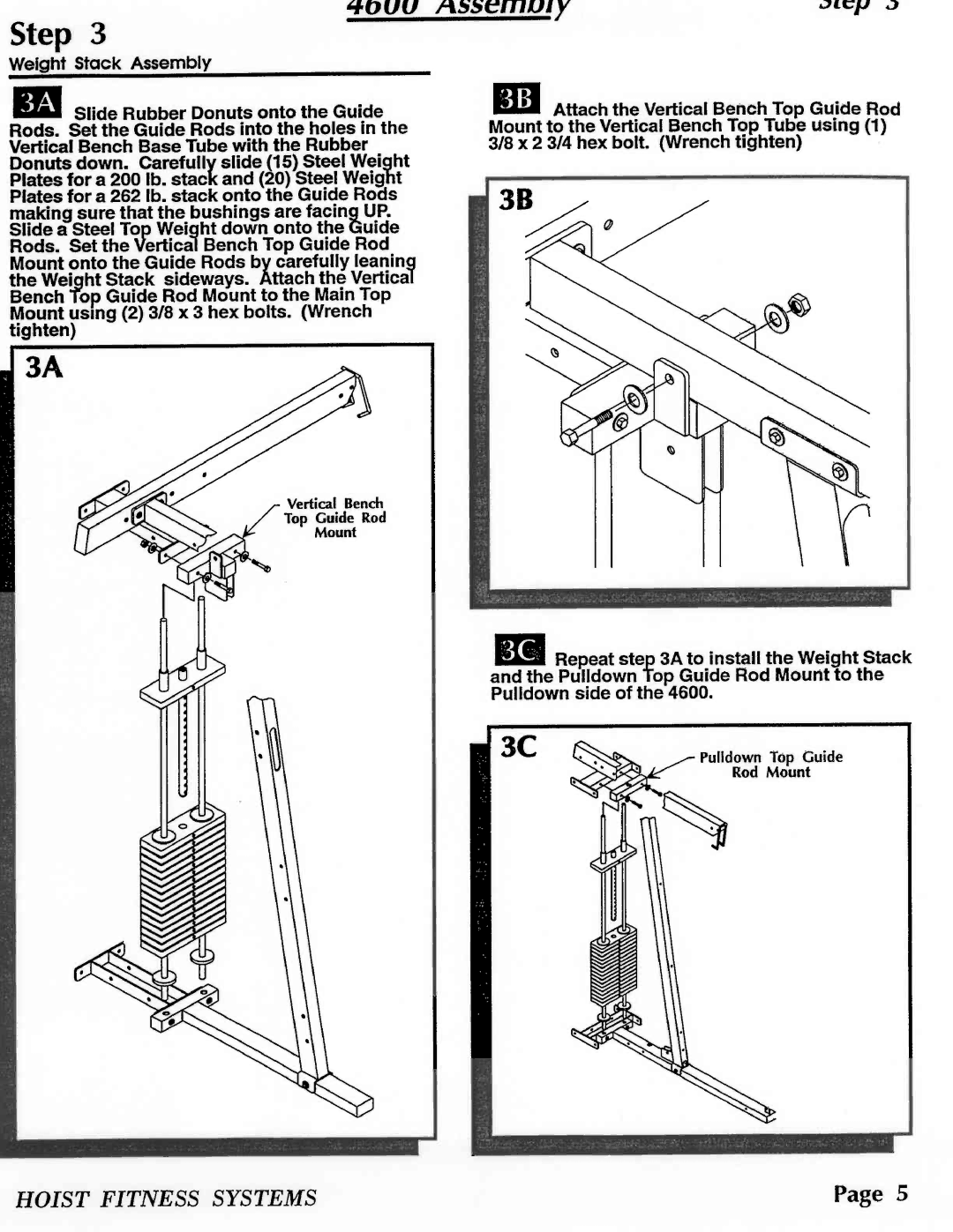 Hoist Fitness 4600 manual 