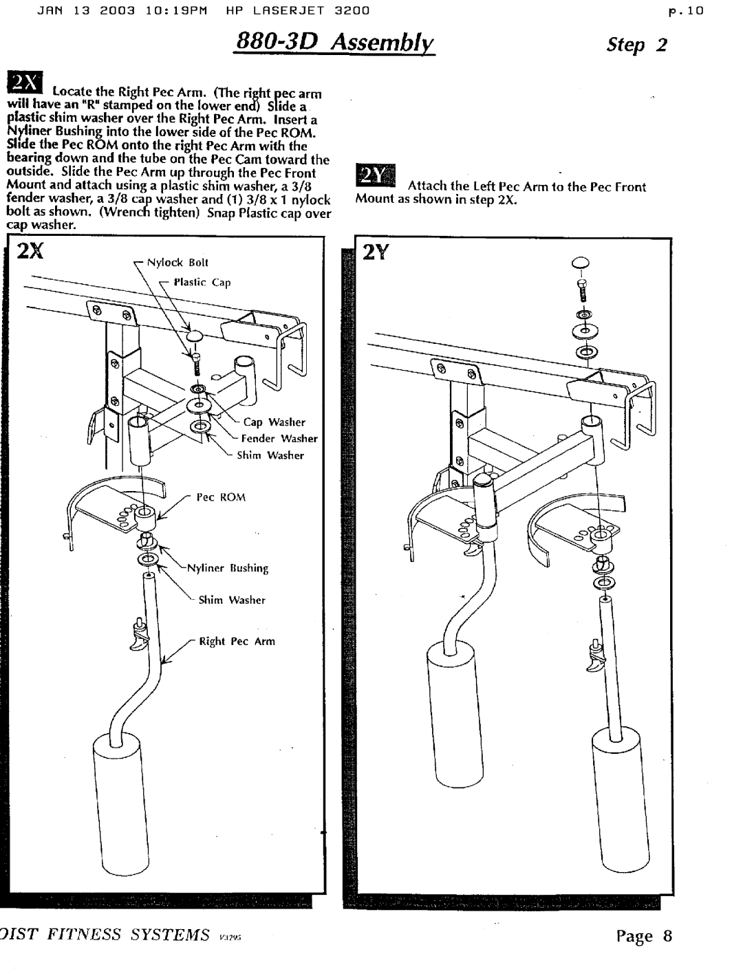 Hoist Fitness 880-3D manual 