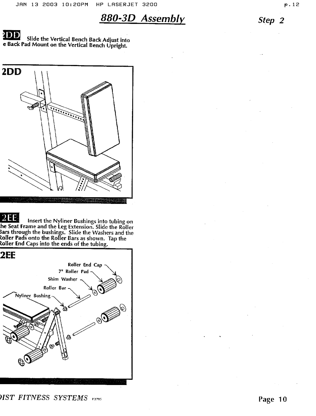 Hoist Fitness 880-3D manual 