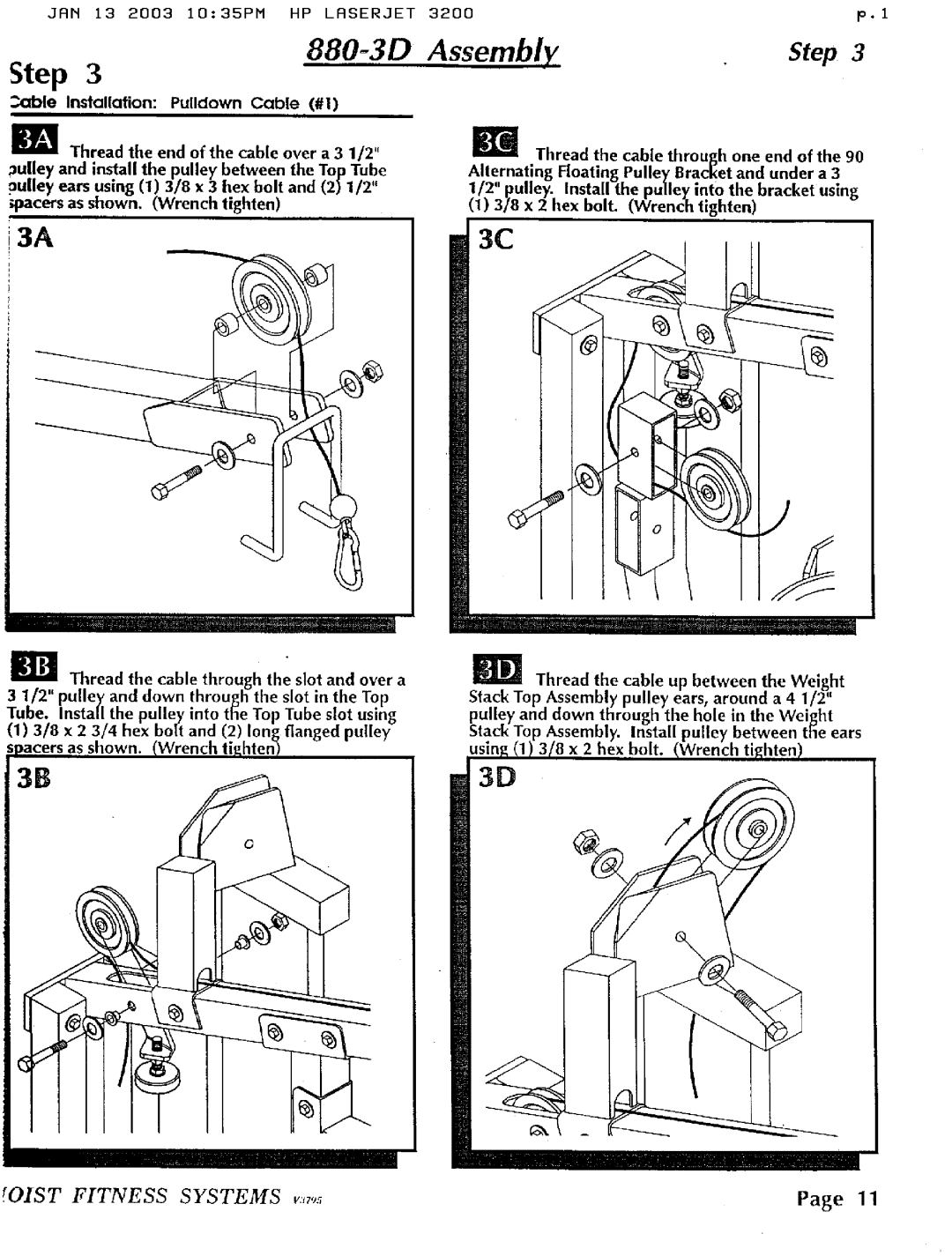 Hoist Fitness 880-3D manual 