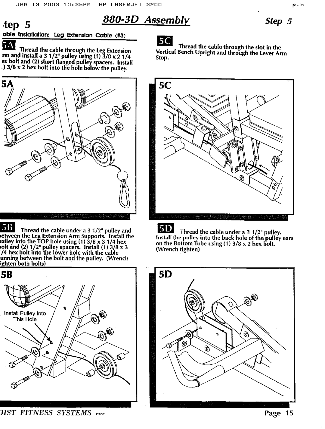 Hoist Fitness 880-3D manual 