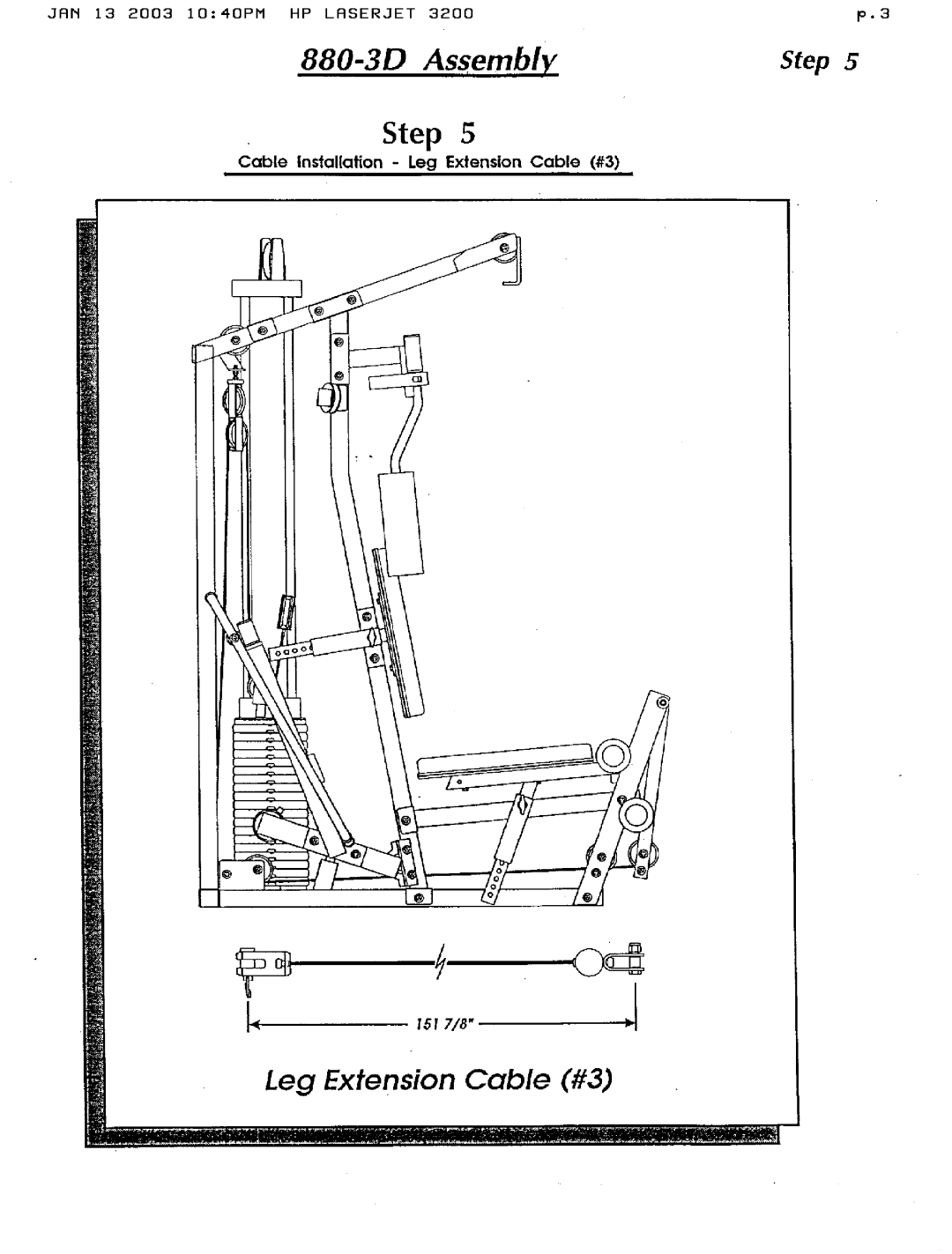 Hoist Fitness 880-3D manual 