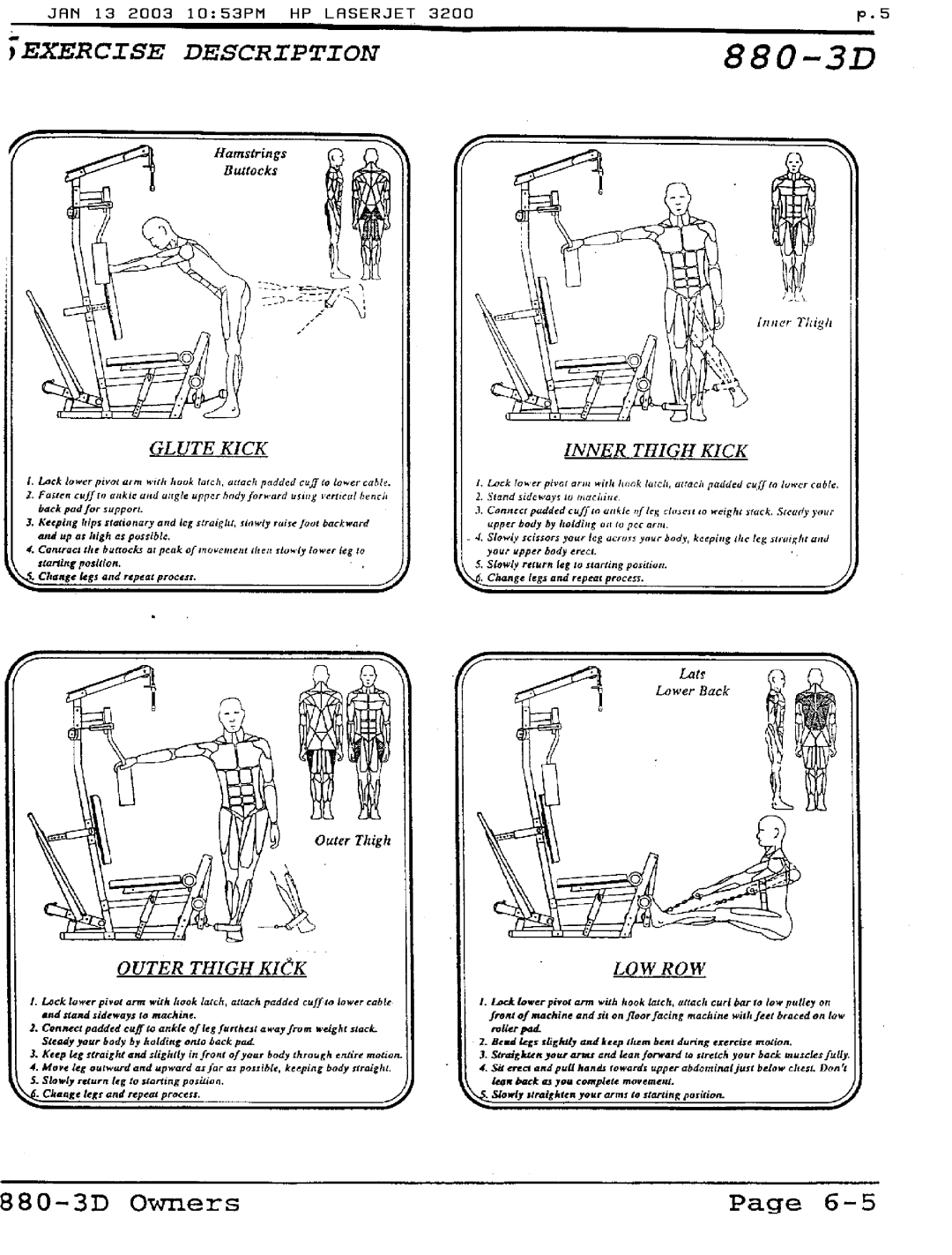 Hoist Fitness 880-3D manual 