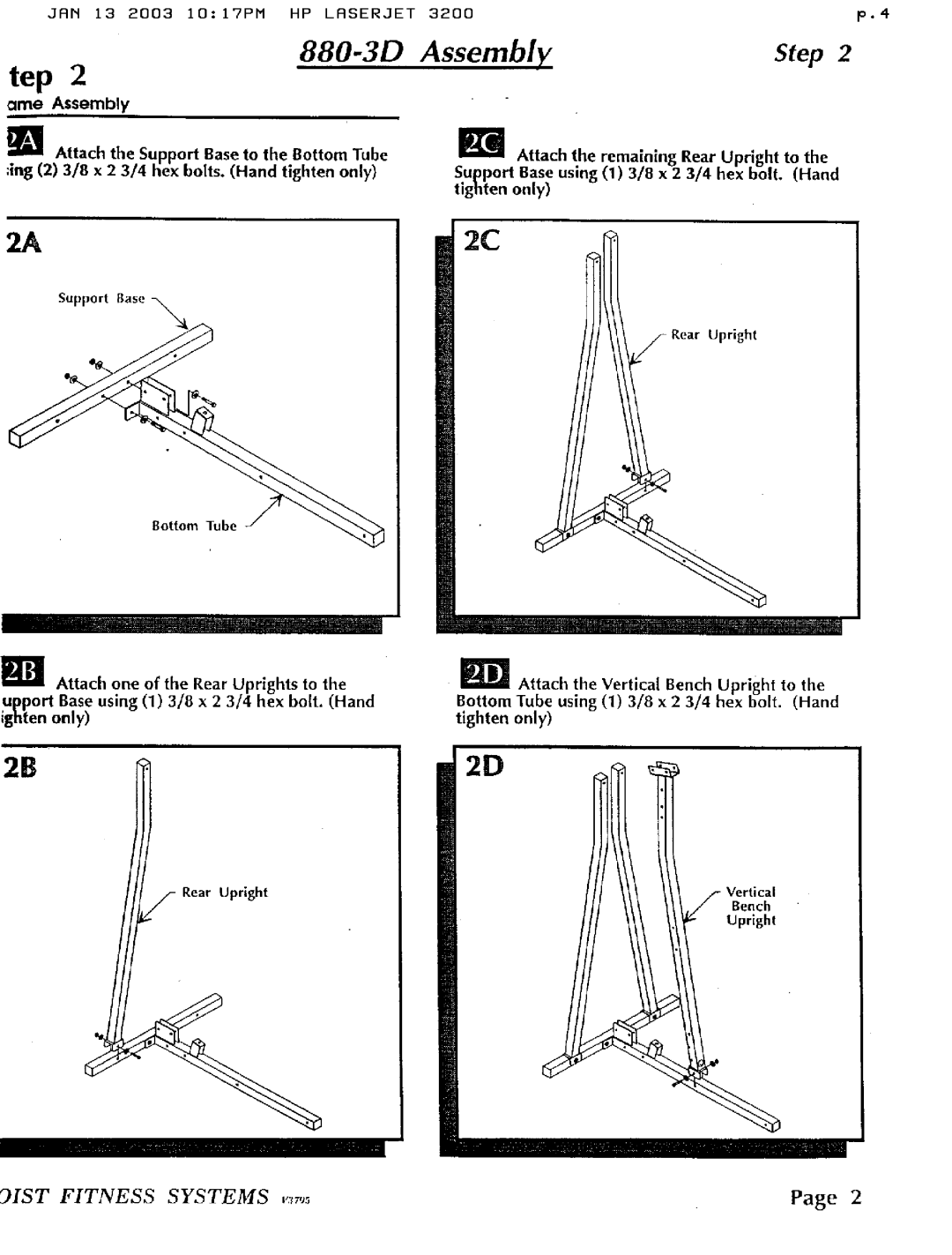 Hoist Fitness 880-3D manual 