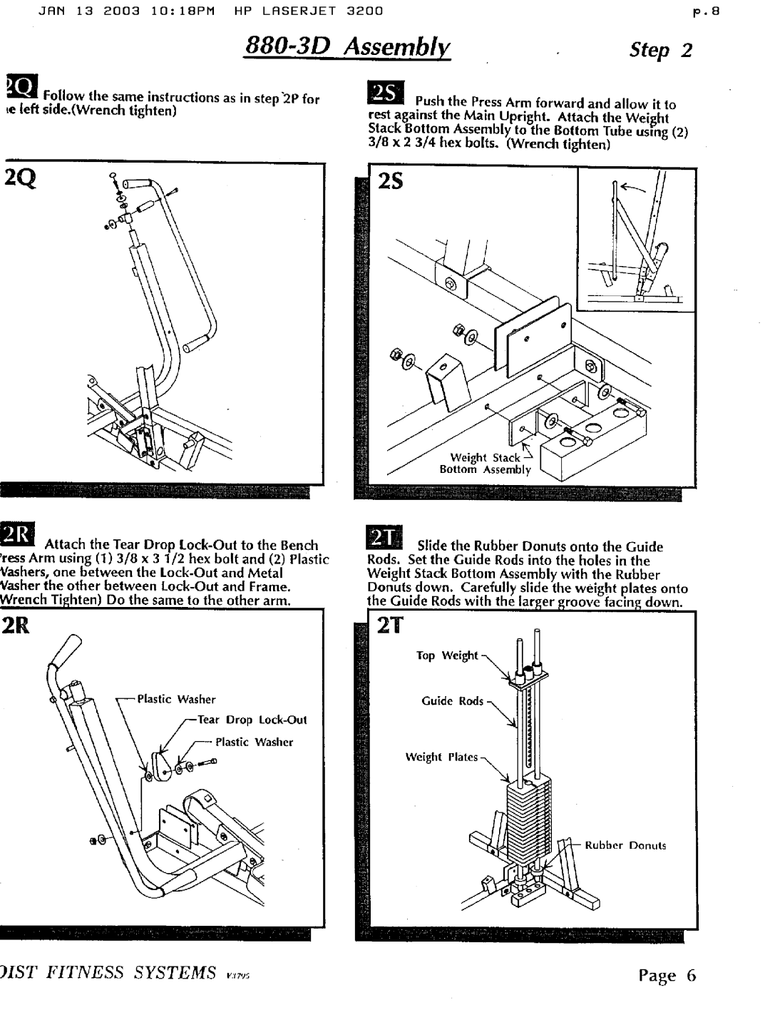 Hoist Fitness 880-3D manual 