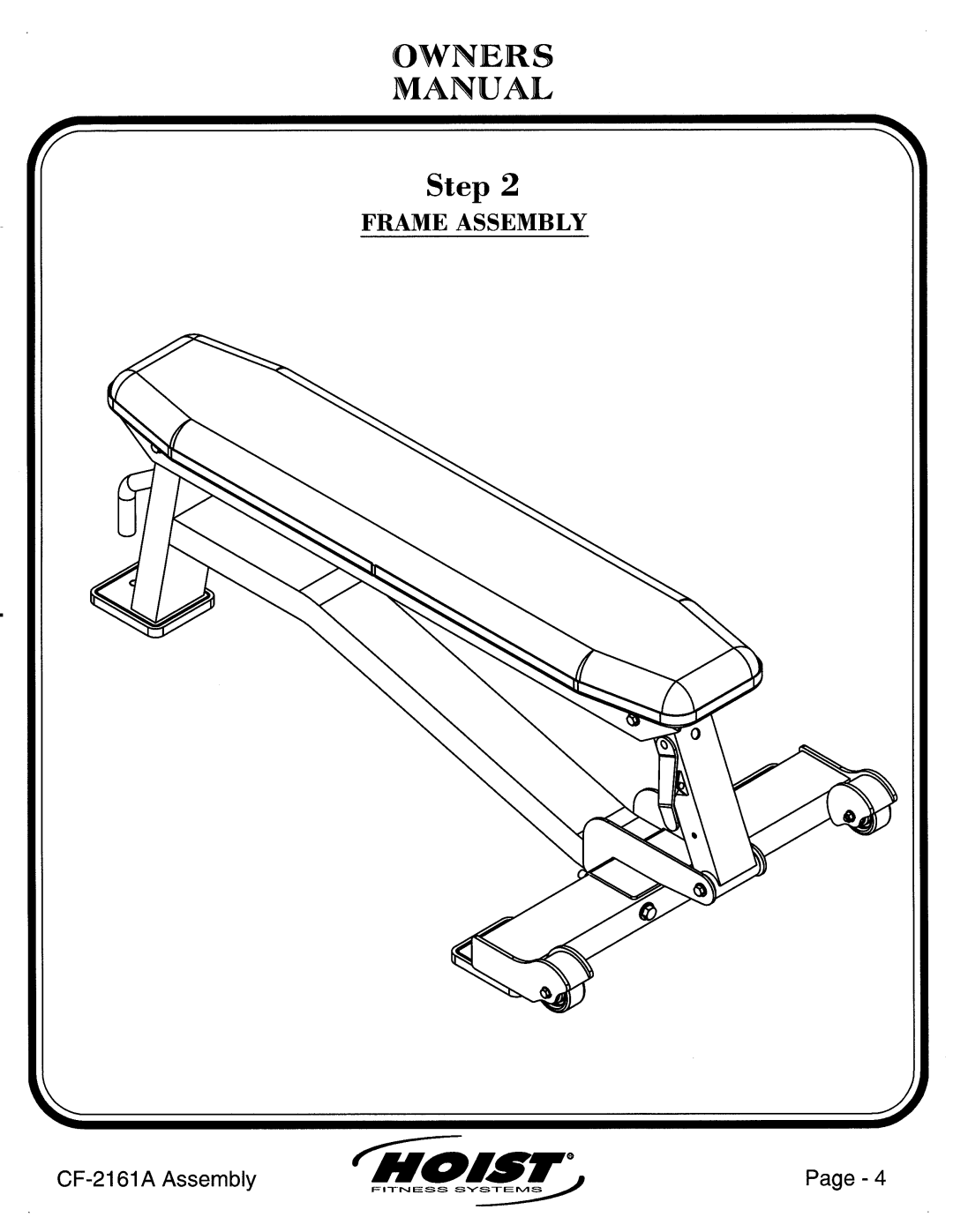 Hoist Fitness CF-2161A manual 