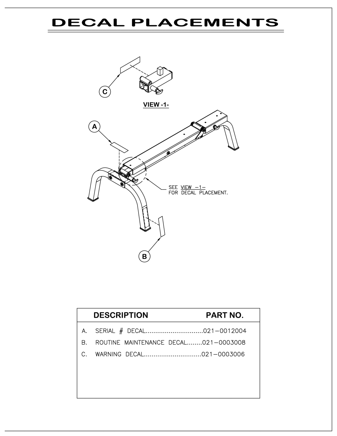 Hoist Fitness CF 2164 manual 