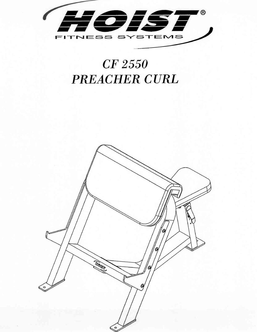 Hoist Fitness CF 2550 manual 